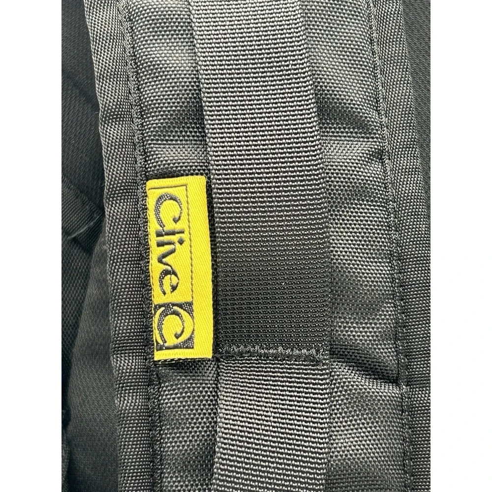 Vtg 90s Clive Trainer Skateboard Snowboard  Backpack Rare Black Carry Straps